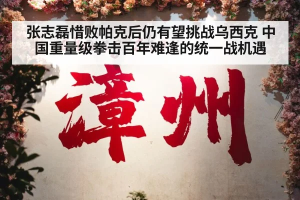 张志磊惜败帕克后仍有望挑战乌西克 中国重量级拳击百年难逢的统一战机遇 - aitiyu